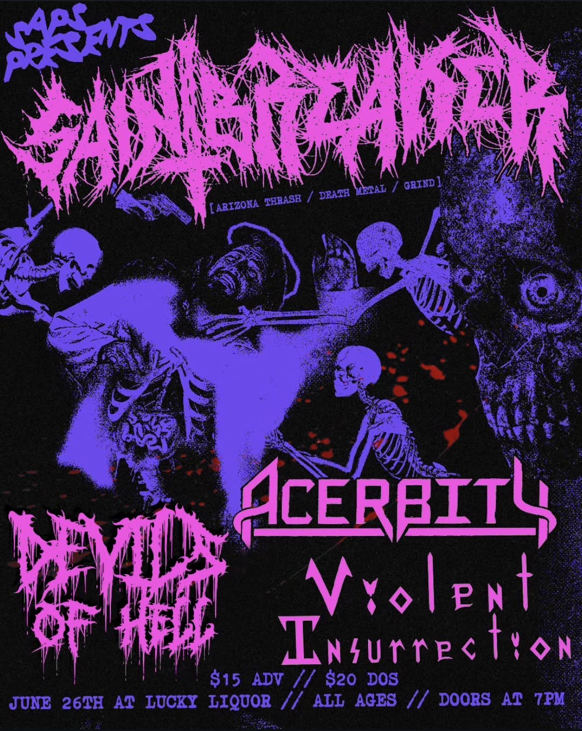 Lucky Liquor Show Flyer